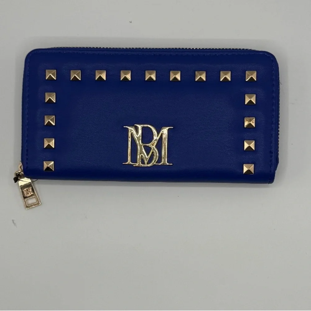 Badgley‎ Mischka Blue Wallet with Gold Accents